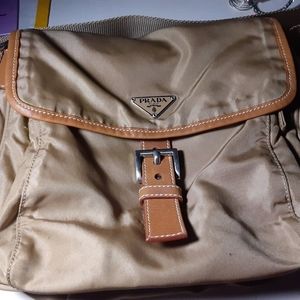 Prada milano dal 1913 tan satchels